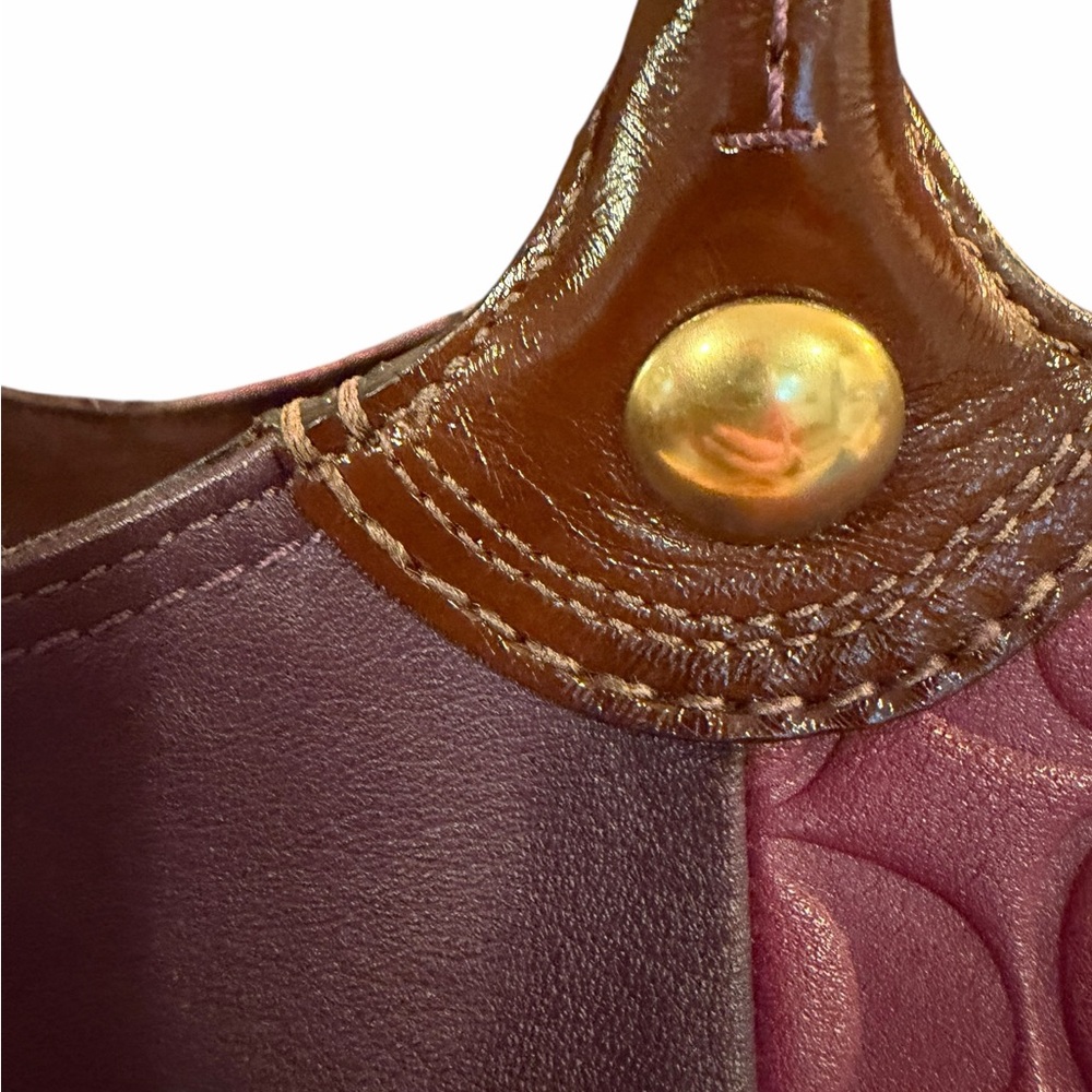 Coach Bleecker Patchwork Pink Leather Tote - Picture 4 of 7